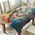 thumbnail image 1 of Yayeee Tablecloths 60" x 90" Rectangle Wrinkle Resistant Party Table Cover, Pine Tree at Dawn, 1 of 8