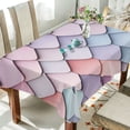 thumbnail image 1 of Yayeee Tablecloths 60" x 90" Rectangle Wrinkle Resistant Party Table Cover, Pink Art Pattern, 1 of 8