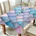 thumbnail image 1 of Yayeee Tablecloths 60" x 90" Rectangle Wrinkle Resistant Party Table Cover, Purple Art Pattern, 1 of 8