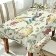 thumbnail image 1 of Yayeee Tablecloths 60" x 90" Rectangle Wrinkle Resistant Party Table Cover, Purple Birds Teapots, 1 of 8
