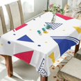 thumbnail image 1 of Yayeee Tablecloths 60" x 90" Rectangle Wrinkle Resistant Party Table Cover, Simple Triangles, 1 of 8