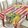 thumbnail image 1 of Yayeee Tablecloths 60" x 90" Rectangle Wrinkle Resistant Party Table Cover, Striped Lemon, 1 of 8