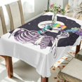 thumbnail image 1 of Yayeee Tablecloths 60" x 90" Rectangle Wrinkle Resistant Party Table Cover, White Skeleton, 1 of 8