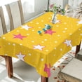 thumbnail image 1 of Yayeee Tablecloths 60" x 90" Rectangle Wrinkle Resistant Party Table Cover, White Stars, 1 of 8