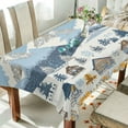 thumbnail image 1 of Yayeee Tablecloths 60" x 90" Rectangle Wrinkle Resistant Party Table Cover, Winter Village Serenity, 1 of 8