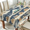 thumbnail image 1 of Yayeee Tablecloths 60" x 90" Rectangle Wrinkle Resistant Party Table Cover, Winter Village, 1 of 8