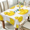 thumbnail image 1 of Yayeee Tablecloths 60" x 90" Rectangle Wrinkle Resistant Party Table Cover, Yellow Rubber Ducks, 1 of 8