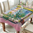 thumbnail image 1 of Yayeee Tablecloths 60" x 90" Rectangle Wrinkle Resistant Party Table Cover, Yellow Window, 1 of 8
