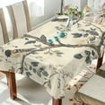 thumbnail image 1 of Yayeee Tablecloths for Rectangular Tables 54 x 54 inch Party Table Cover, Beige Birds, 1 of 6