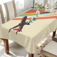 thumbnail image 1 of Yayeee Tablecloths for Rectangular Tables 54 x 54 inch Party Table Cover, Colorful Plane Stripes, 1 of 6