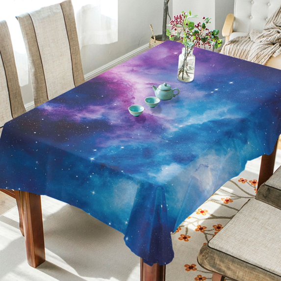 Yayeee Tablecloths for Rectangular Tables 54 x 54 inch Party Table Cover, Galaxy Pattern