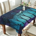 thumbnail image 1 of Yayeee Tablecloths for Rectangular Tables 54 x 72 inch Party Table Cover, Purple Moonlight Forest, 1 of 6