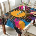 thumbnail image 1 of Yayeee Tablecloths for Rectangular Tables 60 x 108 inch Party Table Cover, Futuristic Circles, 1 of 6
