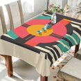 thumbnail image 1 of Yayeee Tablecloths for Rectangular Tables 60 x 108 inch Party Table Cover, Geometric Circle, 1 of 6