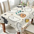 thumbnail image 1 of Yayeee Tablecloths for Rectangular Tables 60 x 108 inch Party Table Cover, Halloween Happy Ghosts, 1 of 6