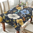 thumbnail image 1 of Yayeee Tablecloths for Rectangular Tables 60 x 60 inch Party Table Cover, Navy Floral Pattern, 1 of 1