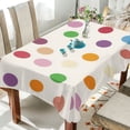 thumbnail image 1 of Yayeee Tablecloths for Rectangular Tables 60 x 60 inch Party Table Cover, Polka Dot, 1 of 6