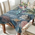thumbnail image 1 of Yayeee Tablecloths for Rectangular Tables 60 x 60 inch Party Table Cover, Sea Plants Pattern, 1 of 6