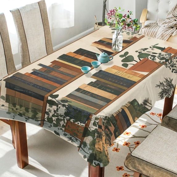 Yayeee Tablecloths for Rectangular Tables 60 x 60 inch Party Table Cover, Shelf Plants