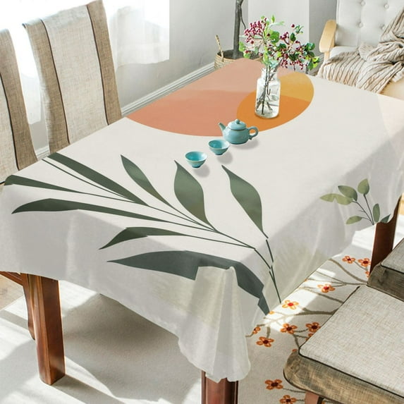 Yayeee Tablecloths for Rectangular Tables 60 x 90 inch Party Table Cover, Art Plant