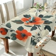thumbnail image 1 of Yayeee Tablecloths for Rectangular Tables 60 x 90 inch Party Table Cover, Large Red Floral Pattern, 1 of 6
