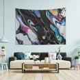 thumbnail image 1 of Yayeee Tapestry Wall Hanging for Bedroom 60" x 40" Living Room Home Wall Art Decor, Black, 1 of 7