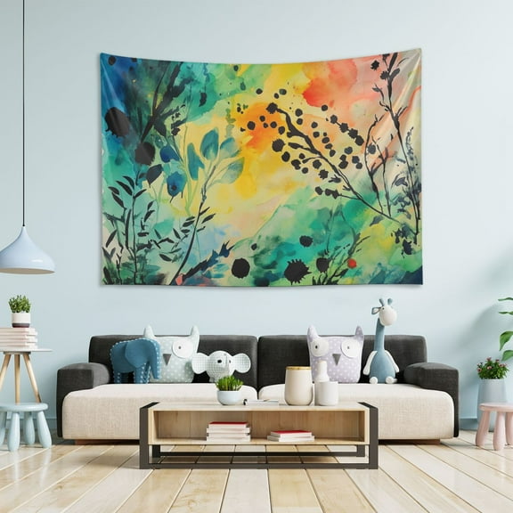 Yayeee Tapestry Wall Hanging for Bedroom 60" x 40" Living Room Home Wall Art Decor, Colorful Plants
