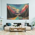 thumbnail image 1 of Yayeee Tapestry Wall Hanging for Bedroom 60" x 40" Living Room Home Wall Art Decor, Colorful Road, 1 of 7