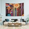 thumbnail image 1 of Yayeee Tapestry Wall Hanging for Bedroom 60" x 40" Living Room Home Wall Art Decor, Futuristic Sun, 1 of 7