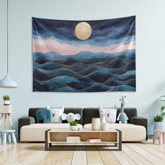 Yayeee Tapestry Wall Hanging for Bedroom 60" x 40" Living Room Home Wall Art Decor, Ocean Waves