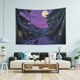 thumbnail image 1 of Yayeee Tapestry Wall Hanging for Bedroom 60" x 40" Living Room Home Wall Art Decor, Purple Street, 1 of 7