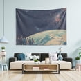 thumbnail image 1 of Yayeee Tapestry Wall Hanging for Bedroom 60" x 51" Living Room Home Wall Art Decor, Blue Earth, 1 of 7