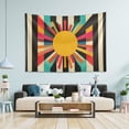 thumbnail image 1 of Yayeee Tapestry Wall Hanging for Bedroom 60" x 51" Living Room Home Wall Art Decor, Geometric Sun, 1 of 7