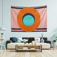 thumbnail image 1 of Yayeee Tapestry Wall Hanging for Bedroom 60" x 51" Living Room Home Wall Art Decor, Orange Circle, 1 of 7