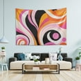 thumbnail image 1 of Yayeee Tapestry Wall Hanging for Bedroom 90" x 60" Living Room Home Wall Art Decor, Swirling Circles, 1 of 7