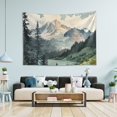 thumbnail image 1 of Yayeee Tapestry Wall Hanging for Bedroom 90" x 60" Living Room Home Wall Art Decor, Watercolor Mountatin, 1 of 7