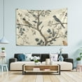 thumbnail image 1 of Yayeee Tapestry Wall Hanging for Bedroom 60" x 40" Living Room Home Wall Art Decor, Beige Birds, 1 of 7