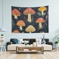 thumbnail image 1 of Yayeee Tapestry Wall Hanging for Bedroom 90" x 60" Living Room Home Wall Art Decor, Black Mushroom Pattern, 1 of 7