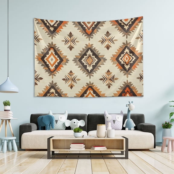 Yayeee Tapestry Wall Hanging for Bedroom 90" x 60" Living Room Home Wall Art Decor, Geometric Designs