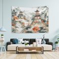 thumbnail image 1 of Yayeee Tapestry Wall Hanging for Bedroom 60" x 51" Living Room Home Wall Art Decor, Mountain Pattern, 1 of 7