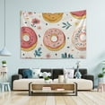 thumbnail image 1 of Yayeee Tapestry Wall Hanging for Bedroom 60" x 40" Living Room Home Wall Art Decor, Pink Donut, 1 of 7