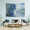thumbnail image 1 of Yayeee Tapestry Wall Hanging for Bedroom 60" x 40" Living Room Home Wall Art Decor, Plants and River, 1 of 7