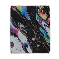 Yayeee Throw Blanket for Couch Soft Warm 50" x 60" Sofa Chair Bed Decoration, Black