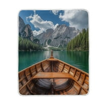 Yayeee Throw Blanket for Couch Soft Warm 50" x 60" Sofa Chair Bed Decoration, Lake