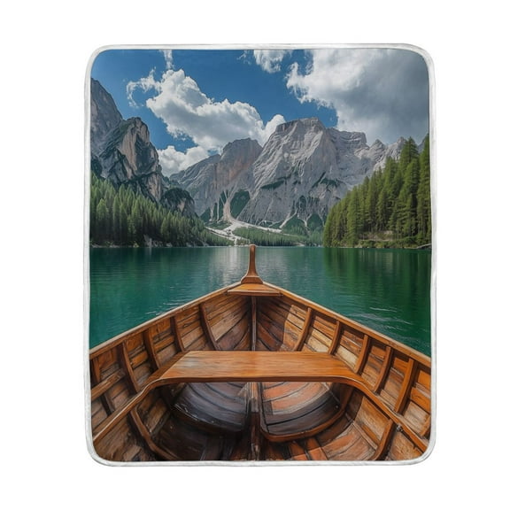 Yayeee Throw Blanket for Couch Soft Warm 50" x 60" Sofa Chair Bed Decoration, Lake