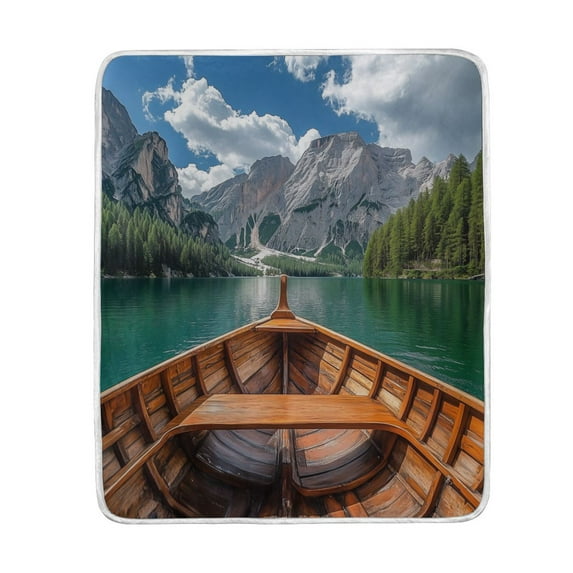 Yayeee Throw Blanket for Couch Soft Warm 50" x 60" Sofa Chair Bed Decoration, Lake