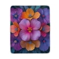 thumbnail image 1 of Yayeee Throw Blanket for Couch Soft Warm 50" x 60" Sofa Chair Bed Decoration, Large Purple Flowers, 1 of 7