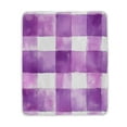 thumbnail image 1 of Yayeee Throw Blanket for Couch Soft Warm 50" x 60" Sofa Chair Bed Decoration, Purple and White Pattern, 1 of 7