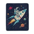 thumbnail image 1 of Yayeee Throw Blanket for Couch Soft Warm 50" x 60" Sofa Chair Bed Decoration, Rocket Pattern, 1 of 7