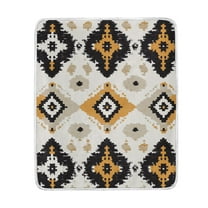 Yayeee Throw Blanket for Couch Soft Warm 50" x 60" Sofa Chair Bed Decoration, White and Black